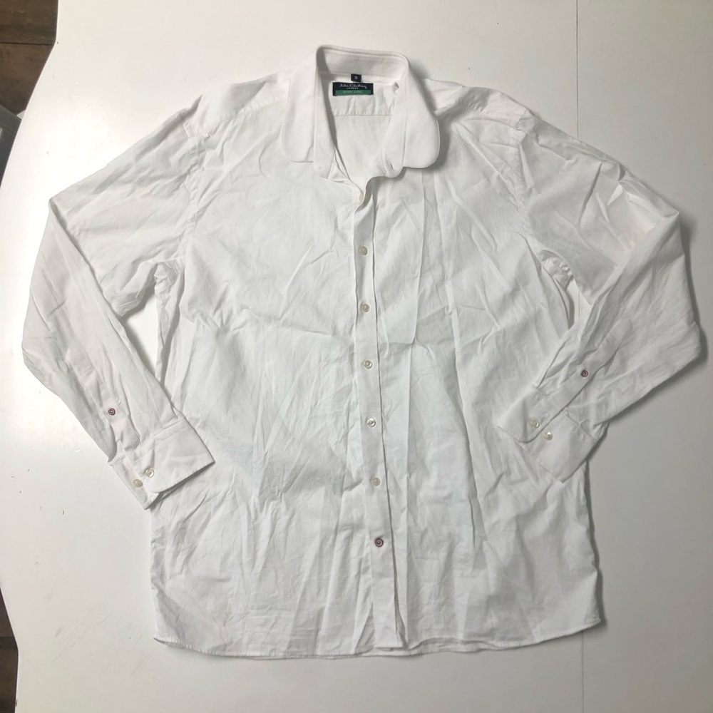 John Clothier London White Penny Collar Shirt 18 Theatre Peaky Blinders Style